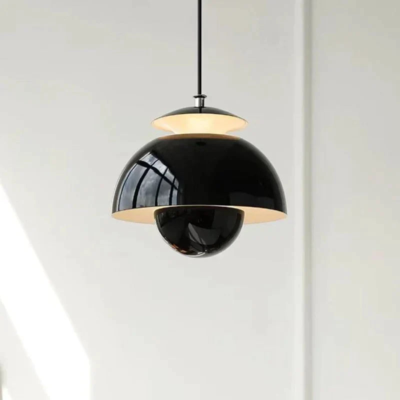 GlintNord – Modern LED Hänglampa i Metall & Glas med Dimfunktion Svart Bonusnir