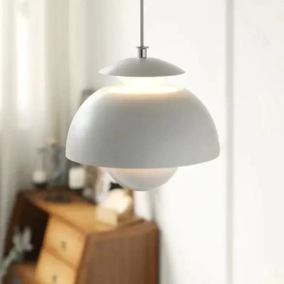 GlintNord – Modern LED Hänglampa i Metall & Glas med Dimfunktion Vit Bonusnir